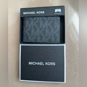 Michael Kors Leather Gray Bifold Wallet